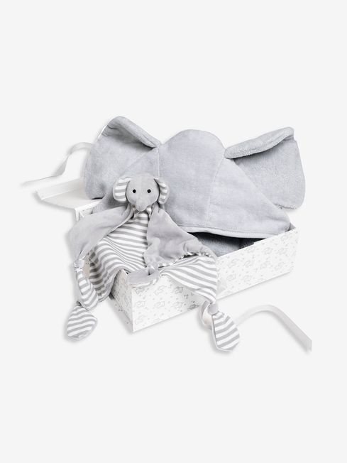 Grey Elephant Cuddles Gift Set